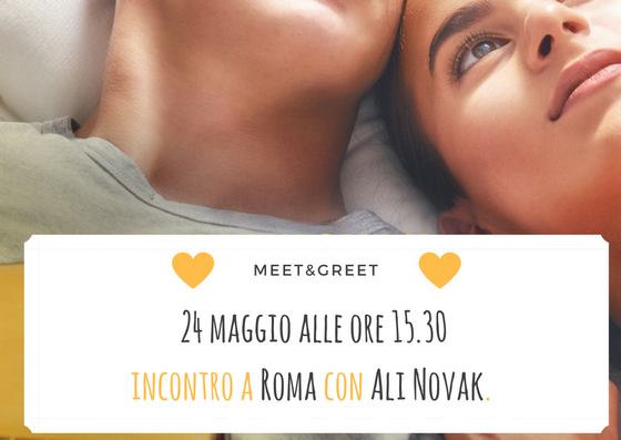 Ali Novak a Roma: partecipa al meet&greet